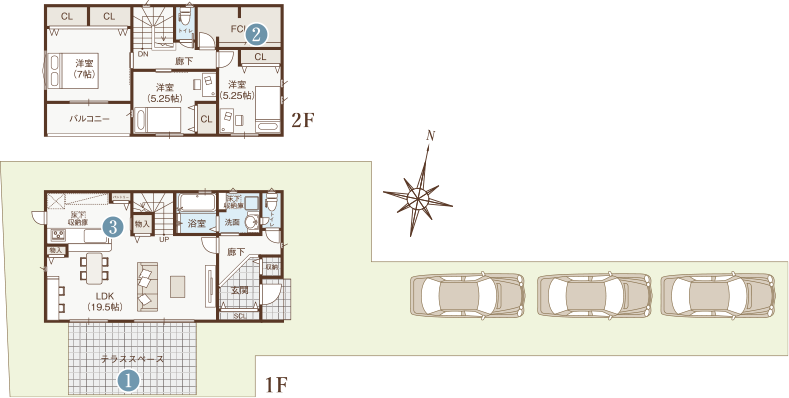 27.テラススペース暮らしやすさを追求した機能性の高い家